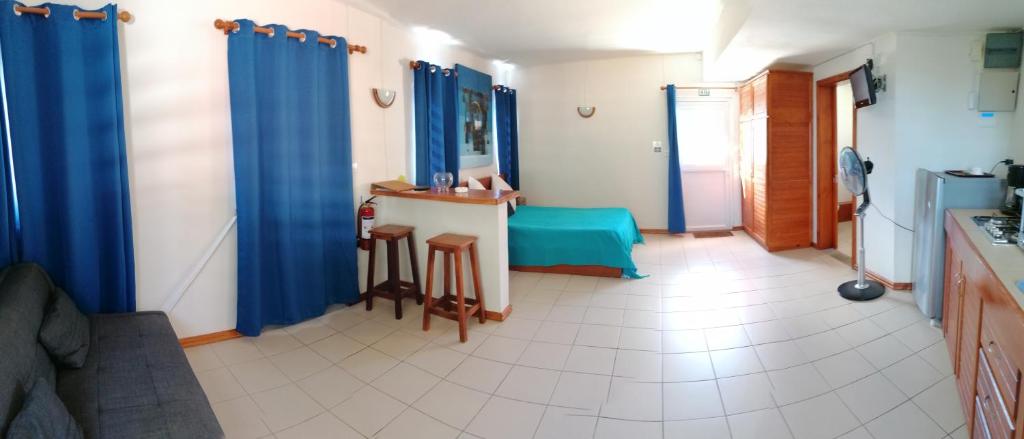 Kuchyň nebo kuchyňský kout v ubytování Terre et Mer - Studios - Ile Maurice