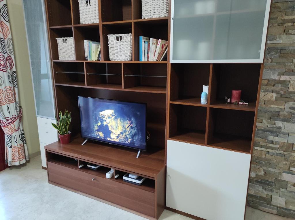 Televízia a/alebo spoločenská miestnosť v ubytovaní C101 Los Balandros
