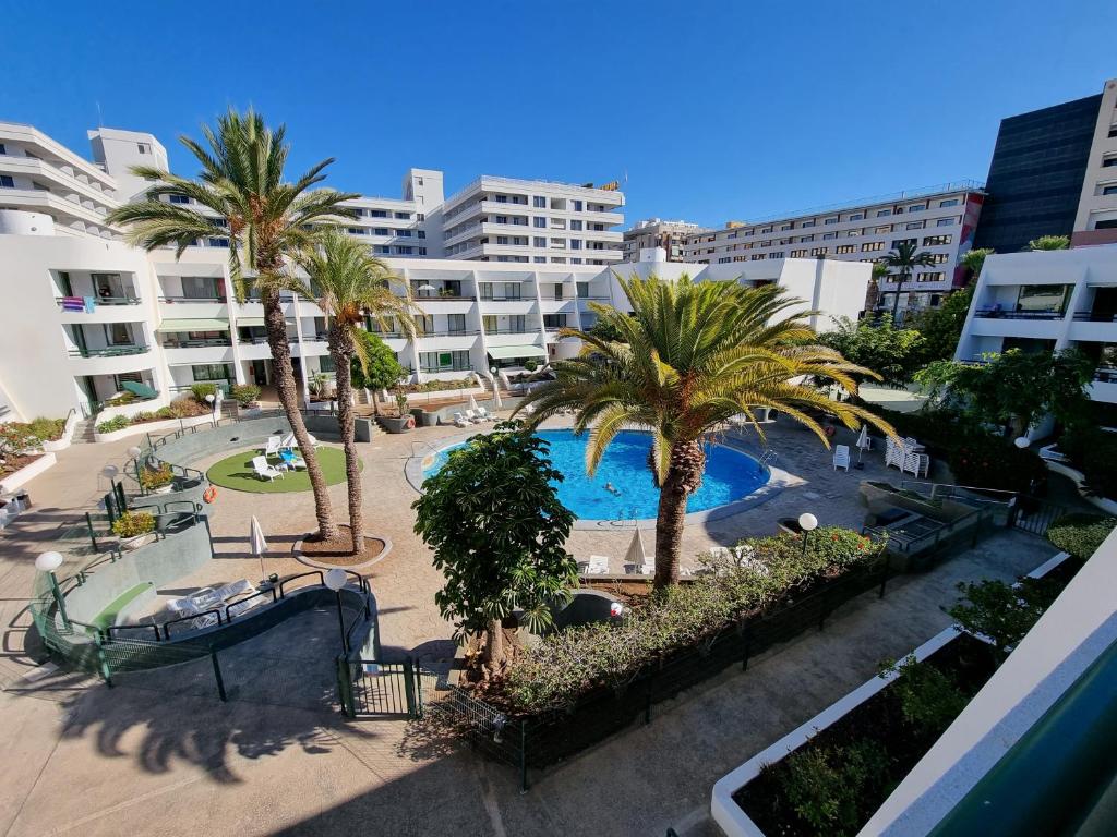 Bazén v ubytování Casa Palmera 3 only 150 metres to the beach, heated pool, Wifi, SAT-TV, balcony nebo v jeho okolí