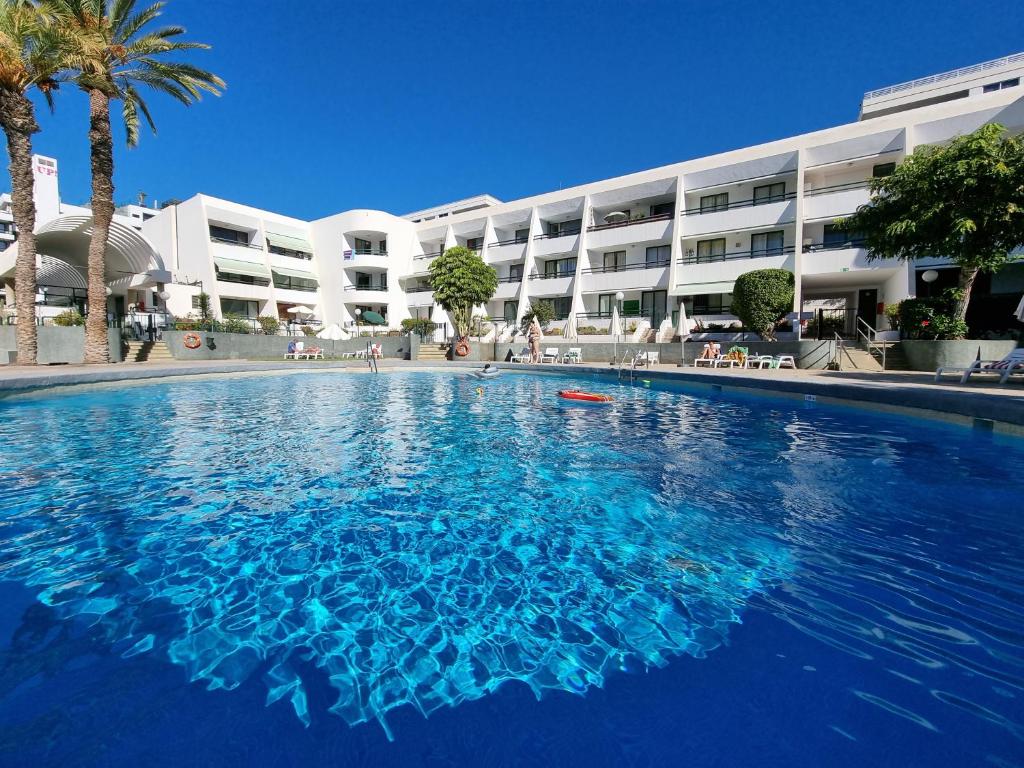 Bazén v ubytování Casa Palmera 3 only 150 metres to the beach, heated pool, Wifi, SAT-TV, balcony nebo v jeho okolí