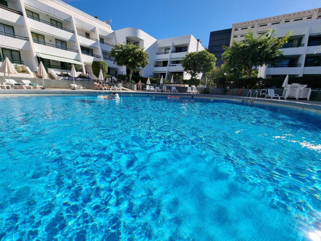 Bazén v ubytování Casa Palmera 3 only 150 metres to the beach, heated pool, Wifi, SAT-TV, balcony nebo v jeho okolí