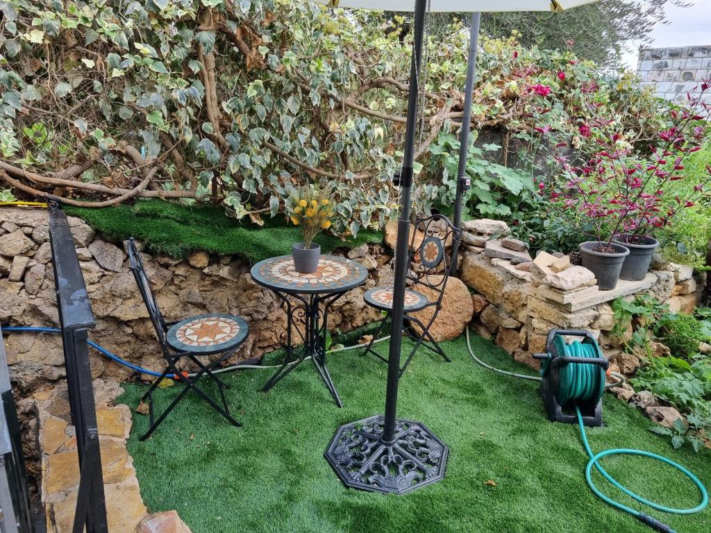 Giardino di "פנינת עין כרם" יחידות ורד ואגוז