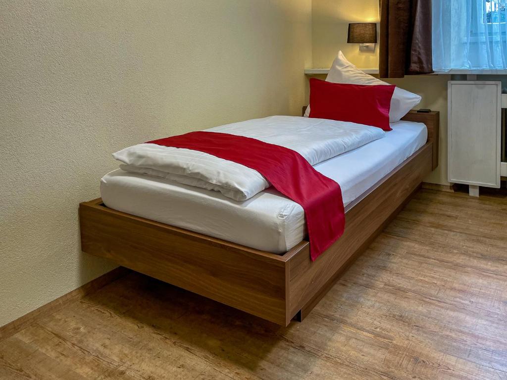 Postel nebo postele na pokoji v ubytování Brauerei Walter