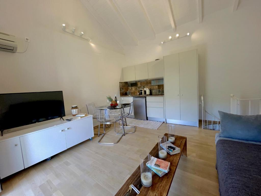 TV a/nebo společenská místnost v ubytování Serenity Residence