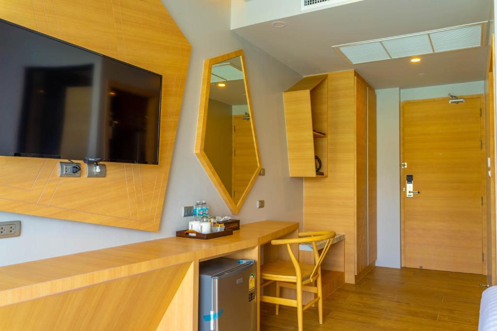 Kuchyň nebo kuchyňský kout v ubytování Golden Paradise Hotel - SHA PLUS