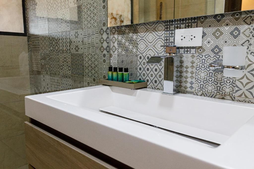 Koupelna v ubytování Jordan Hotel Boutique