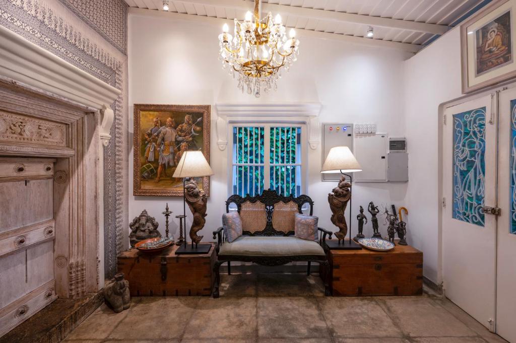 Posezení v ubytování 55TG Boutique Suites