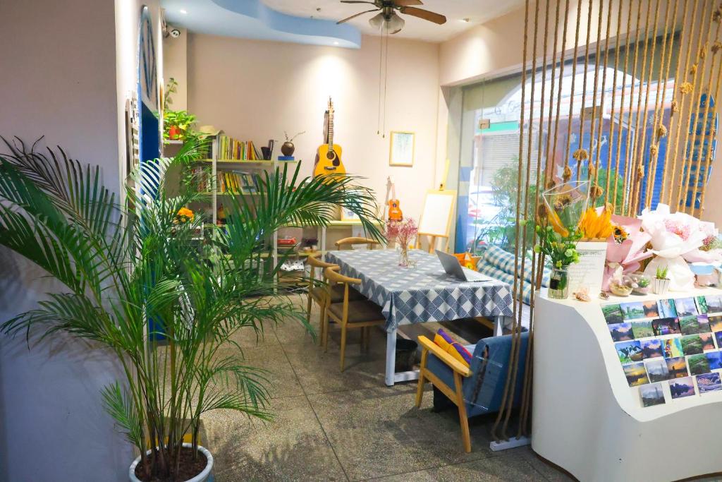 Restaurace v ubytování Murphy Youth Hostel Guilin桂林北站莫非青年旅舍