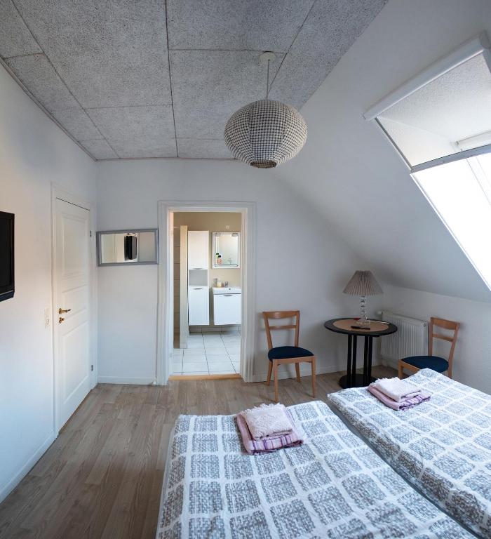 Postel nebo postele na pokoji v ubytování Louiselund Bed & Breakfast