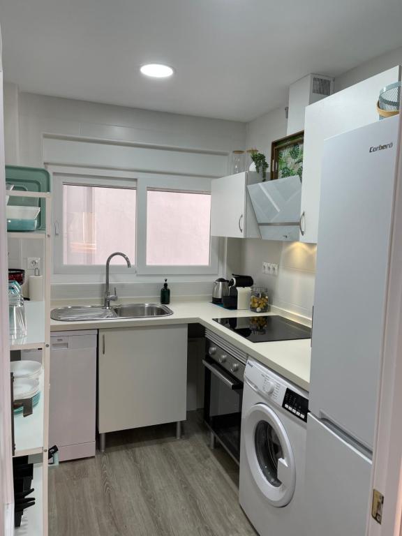A kitchen or kitchenette at Nuestro Rinconcito del Soho