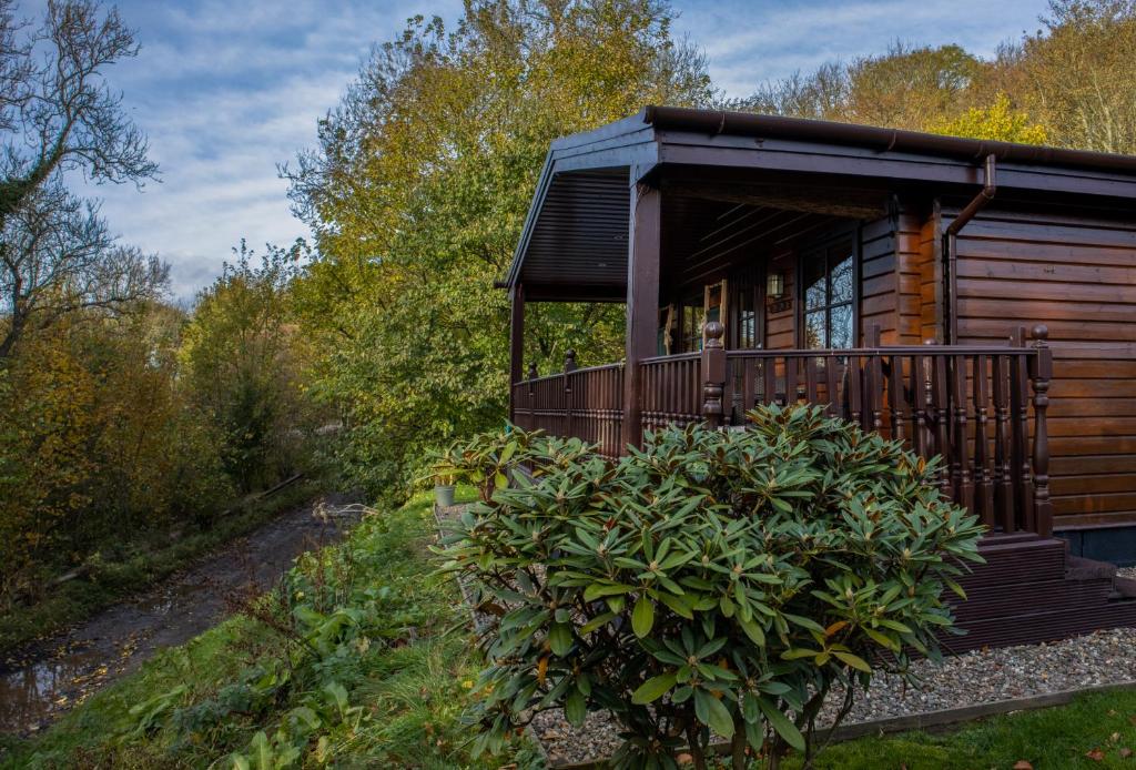 Giardino di The Steadings Log Cabins