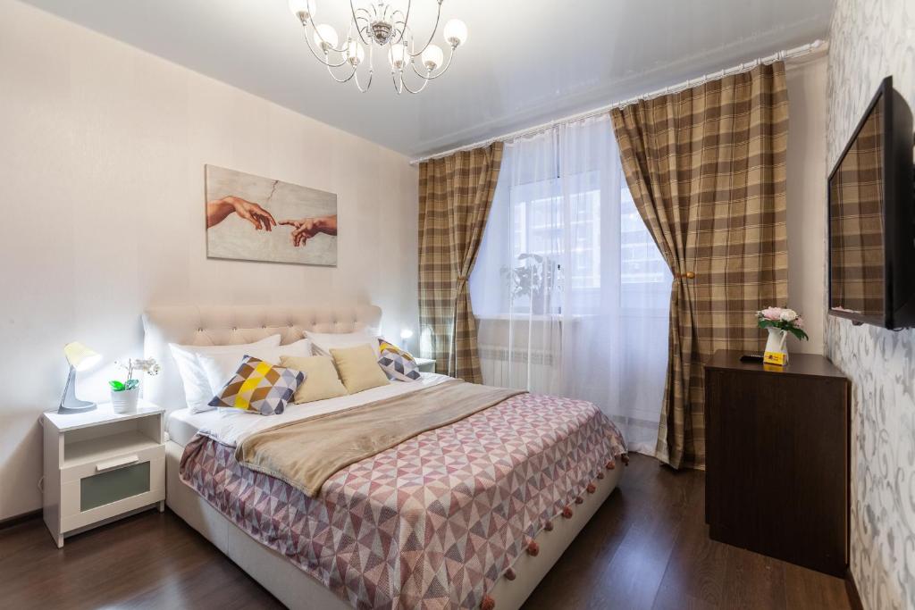 Уютные апартаменты RentPlaza -24х7- бесконтактное заселение-возле волги