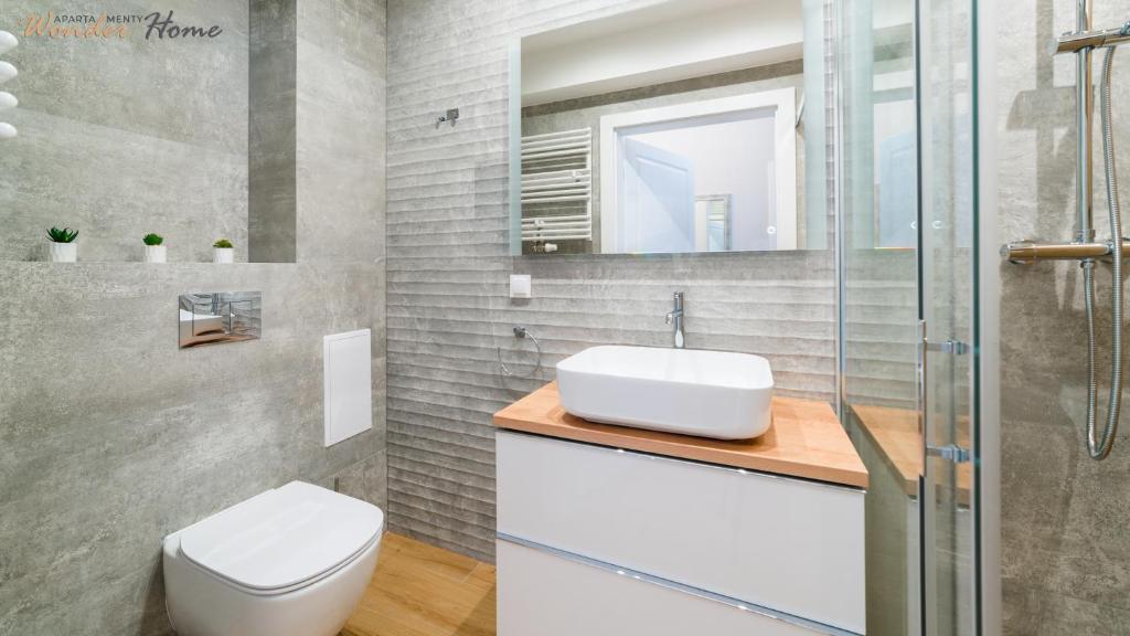 Kúpeľňa v ubytovaní Wonder Home - Apartamenty Karpatia Resort tuż przy stoku i blisko szlaków turystycznych