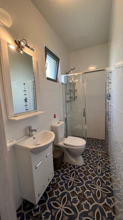 A bathroom at Luxurious villa at a unique spot