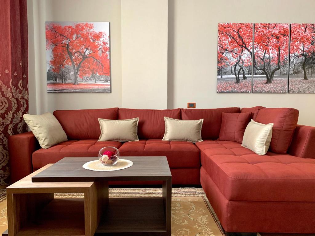 Χώρος καθιστικού στο EKA Luxury Premium Apartment
