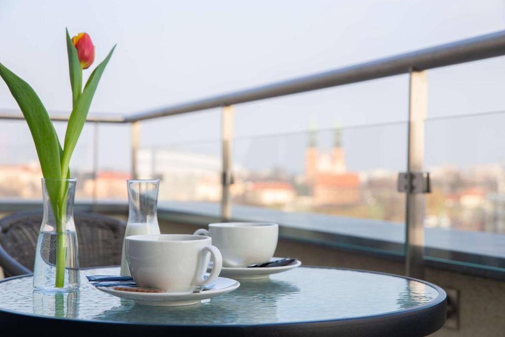 Balkón nebo terasa v ubytování Park Inn by Radisson Poznan
