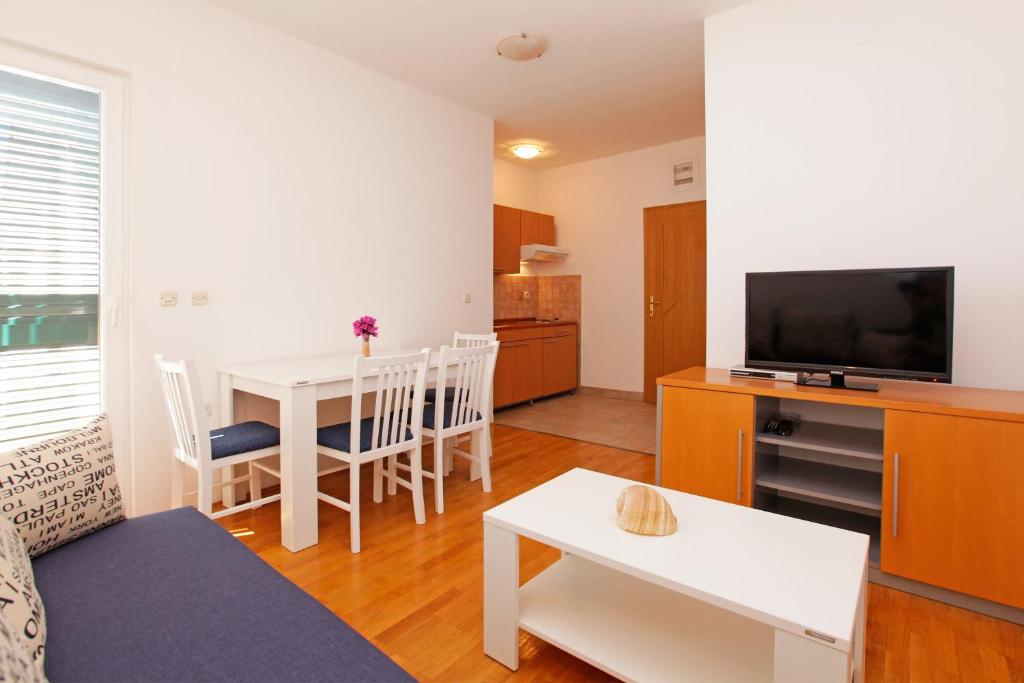 Kuchyň nebo kuchyňský kout v ubytování Apartments Vala