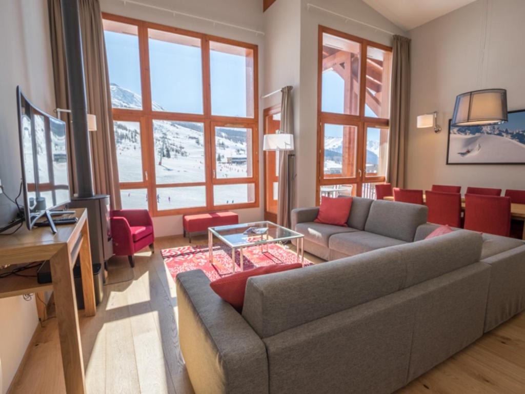 Un lugar para sentarse en Appartement Les Arcs 1800, 5 pièces, 9 personnes - FR-1-352-20