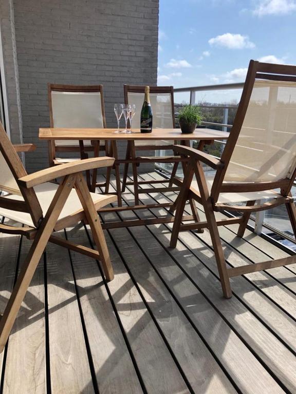 Balkón nebo terasa v ubytování Oostduinkerke Apartments