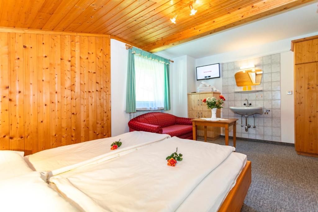 Postel nebo postele na pokoji v ubytování Ferienhaus Berger
