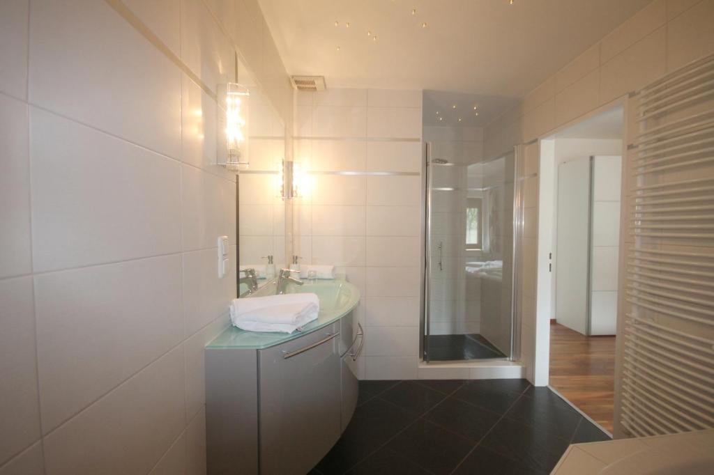 Koupelna v ubytování Hotel Altmann