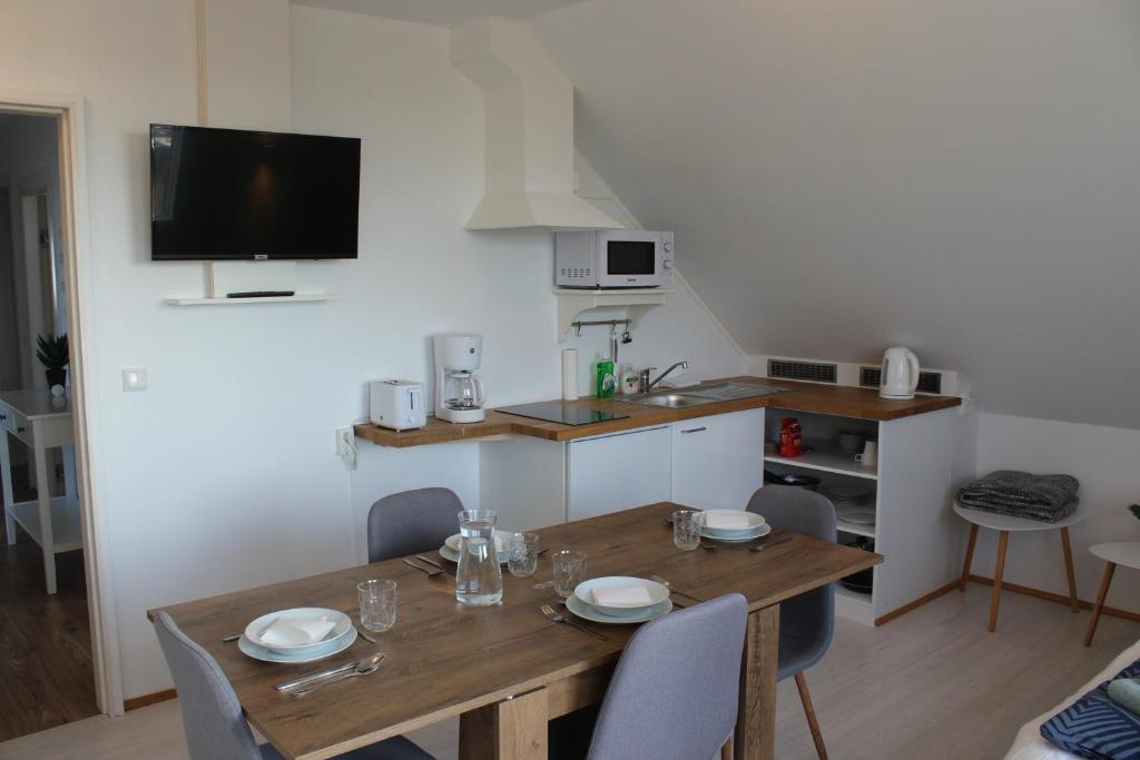 Kuchyň nebo kuchyňský kout v ubytování Guesthouse Hateigi 3