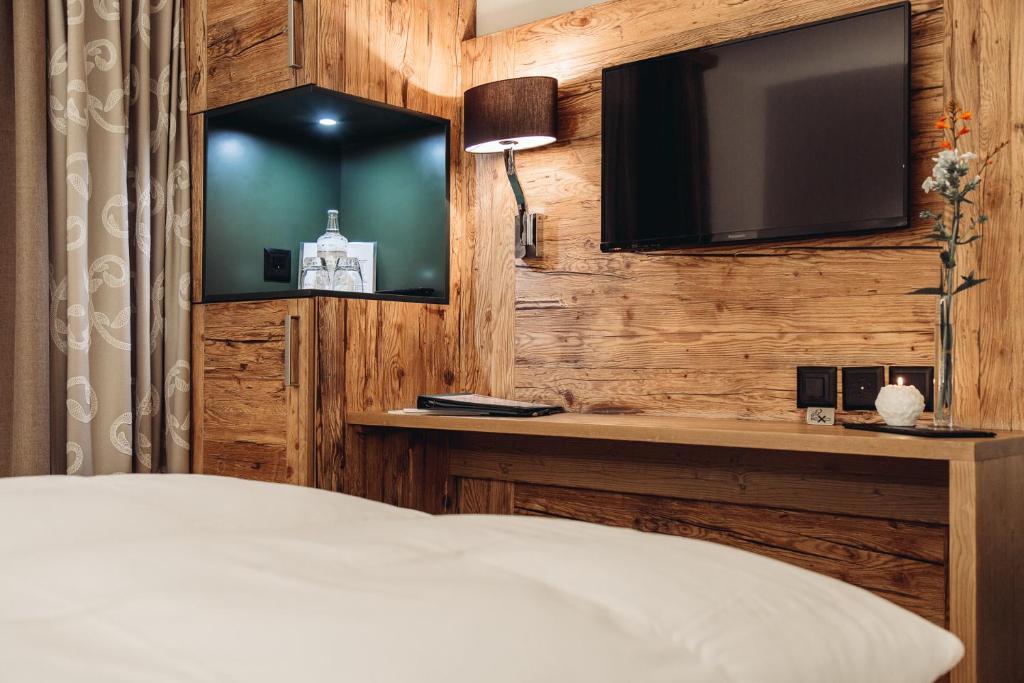 TV a/nebo společenská místnost v ubytování Hotel Spescha
