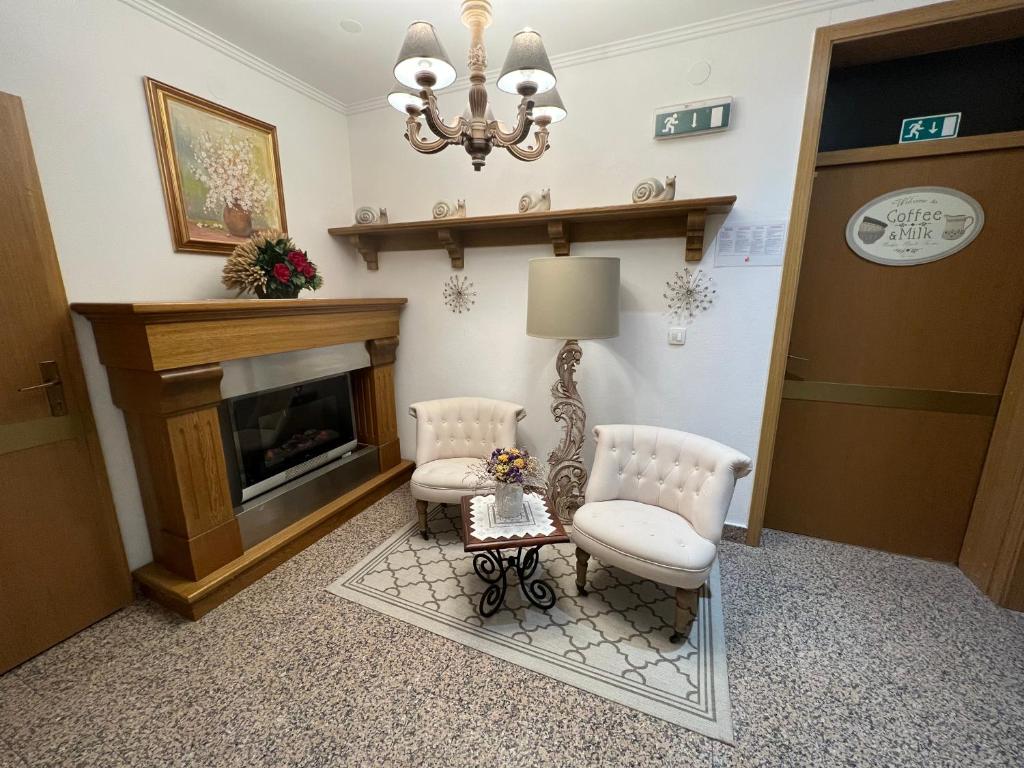 Posezení v ubytování Nature Hotel Lukanc