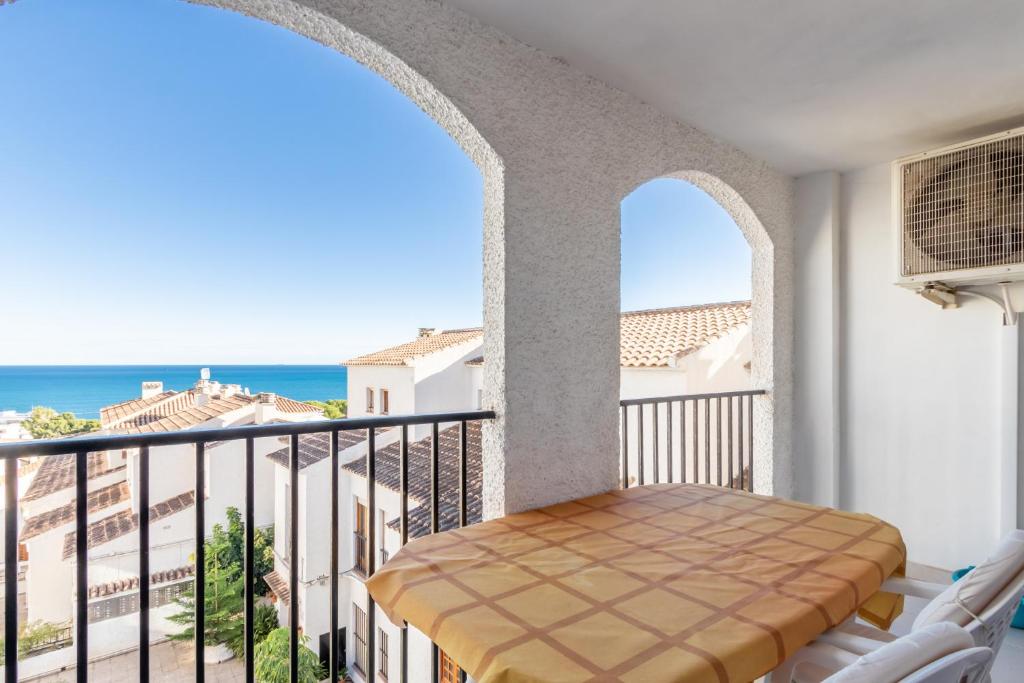 Balkón alebo terasa v ubytovaní Altea Villa Buraux , Apartamento con vistas al mar & parking en el corazón del casco viejo de Altea