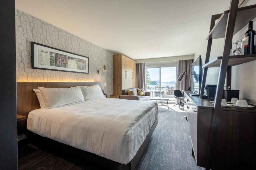 Beach Sustainability certification Hôtel Versō - パノ湖の景色