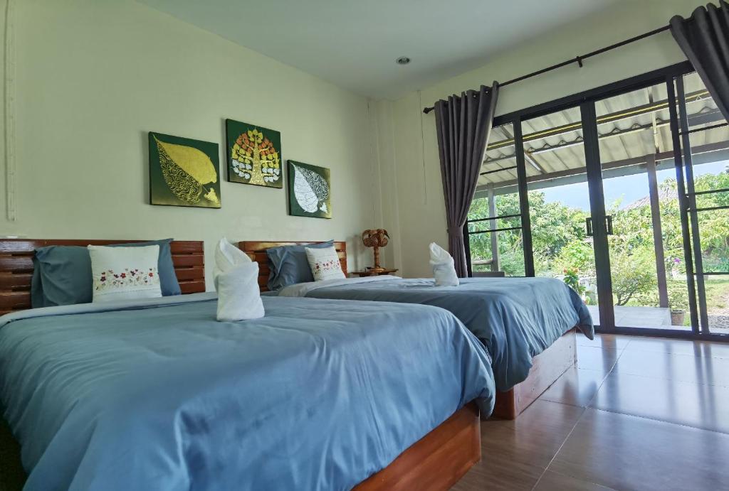 บ้านมาดีโฮมสเตย์ - Twin Room With Garden View