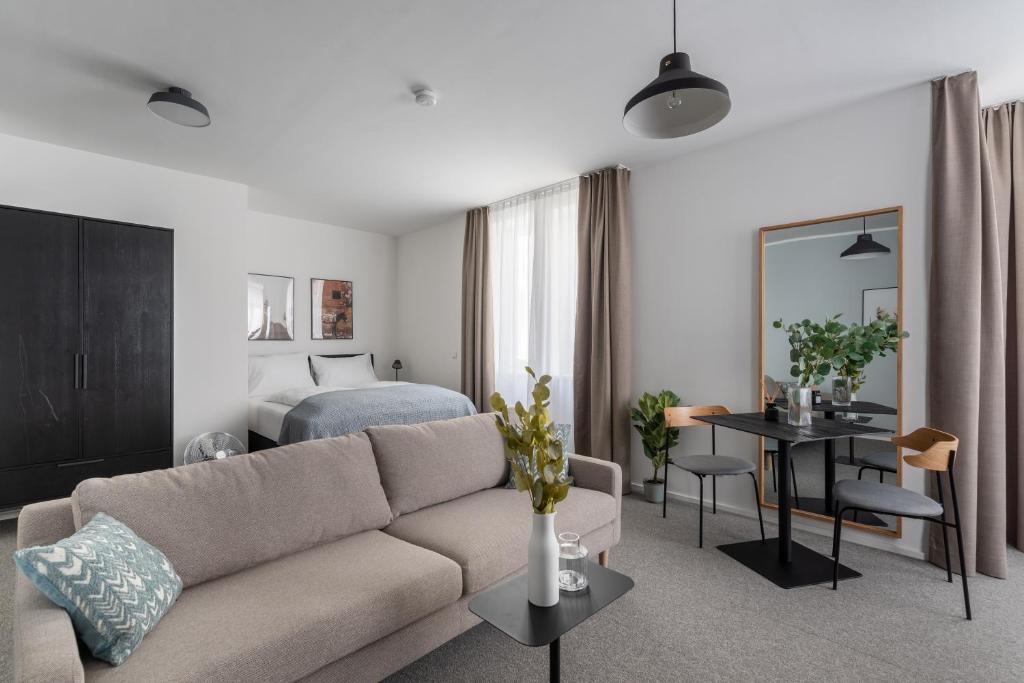 Posezení v ubytování limehome Linz Friedrichstraße