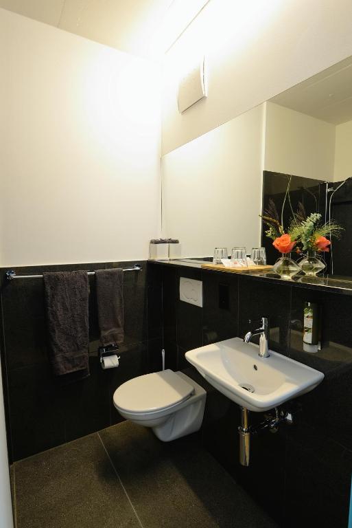 Koupelna v ubytování Hotel Profis