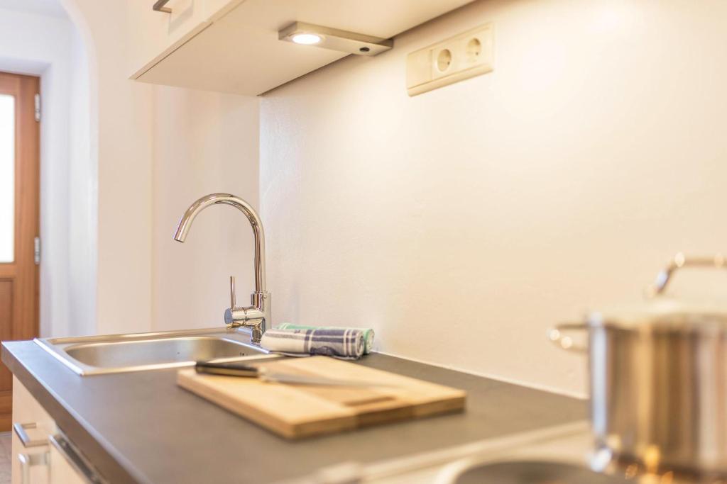 Kuchyň nebo kuchyňský kout v ubytování Lettnerhof Bnb Wohnung 5