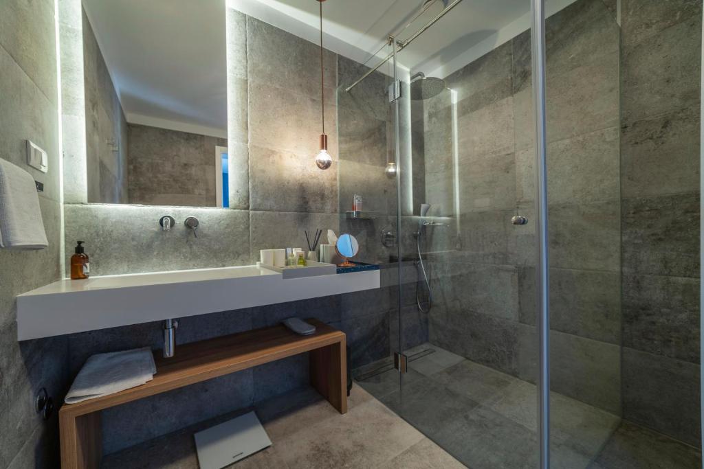 Koupelna v ubytování ARGENTO RESIDENCE