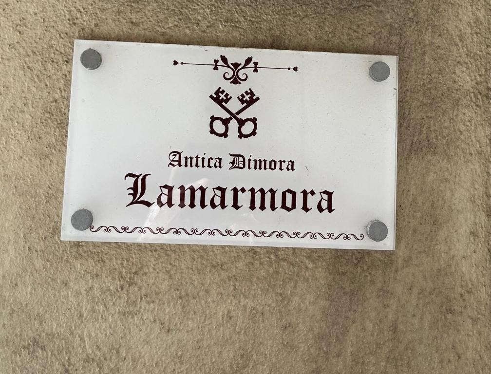 Certifikát, ocenenie alebo iný dokument vystavený v ubytovaní Antica dimora lamarmora