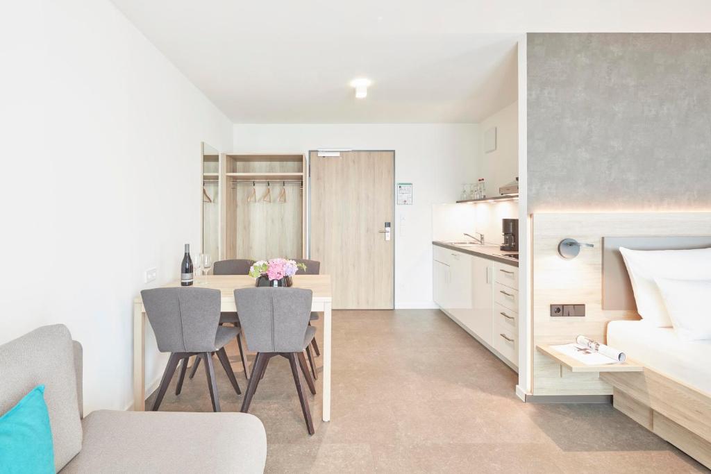 Kuchyň nebo kuchyňský kout v ubytování Gästehaus Bauer - Schlafen auf dem Weingut