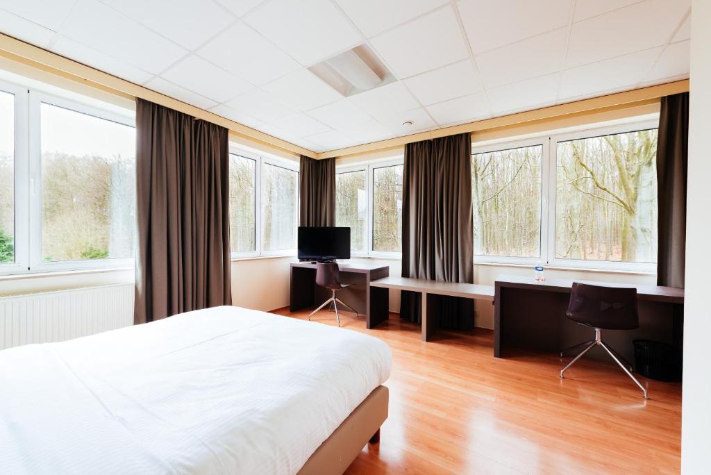 TV a/nebo společenská místnost v ubytování Hotel Soret
