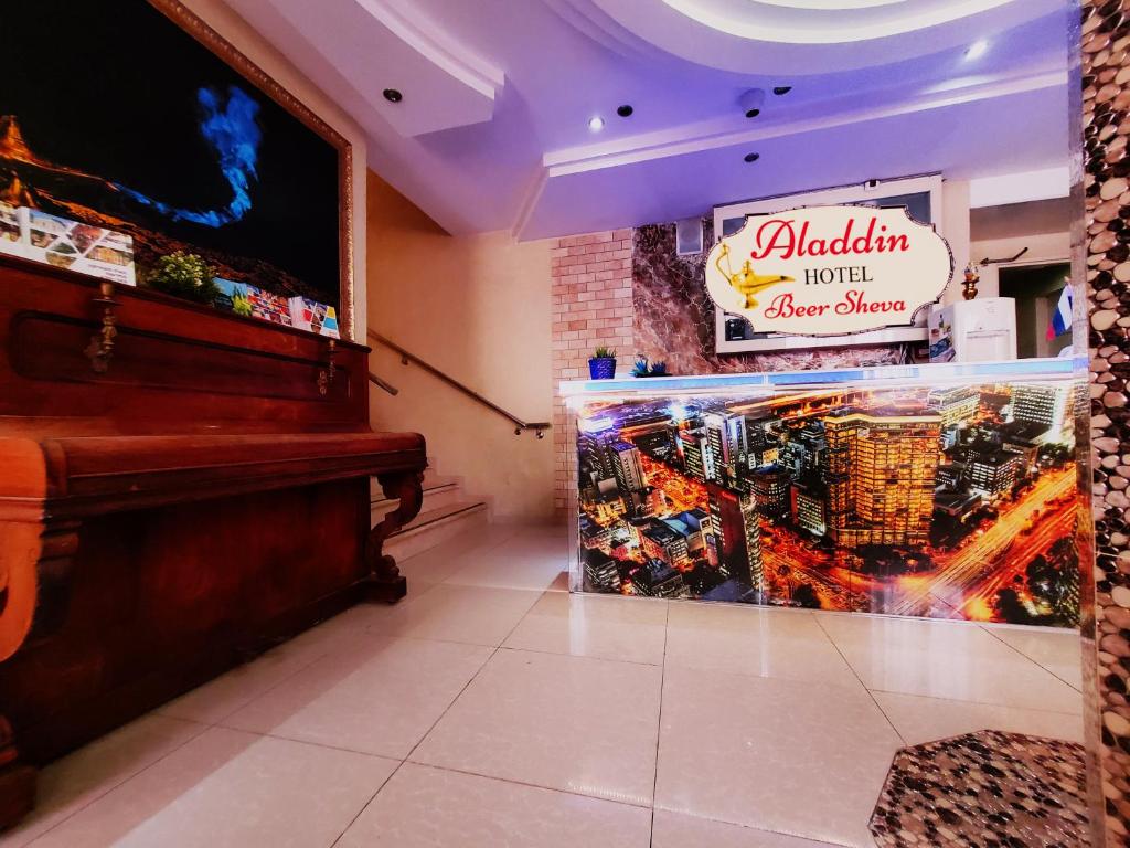 Certifikát, hodnocení, plakát nebo jiný dokument vystavený v ubytování Aladdin Hotel Beer Sheva