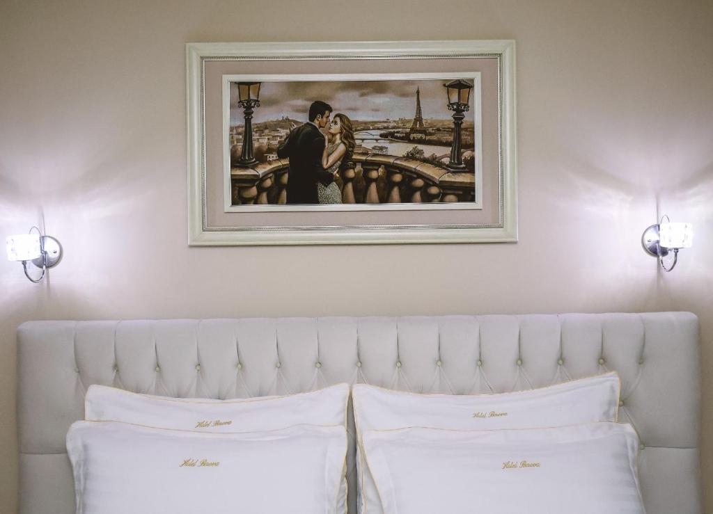Postel nebo postele na pokoji v ubytování Christi's Hotel Borova