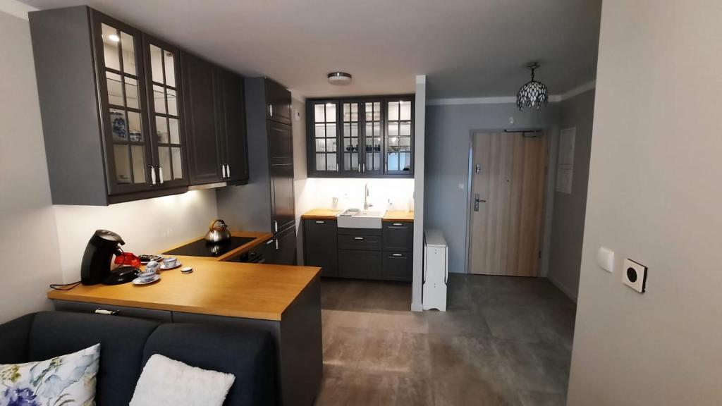 Kuchyňa alebo kuchynka v ubytovaní Apartament Bałtycka