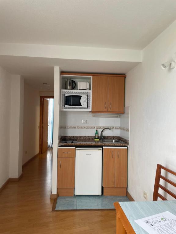 Kuchyň nebo kuchyňský kout v ubytování Hotel New Folías