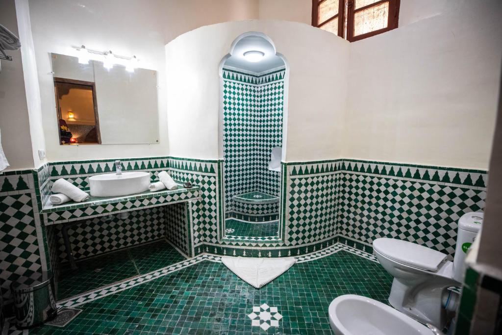 Koupelna v ubytování Riad Dilar Fes & Spa