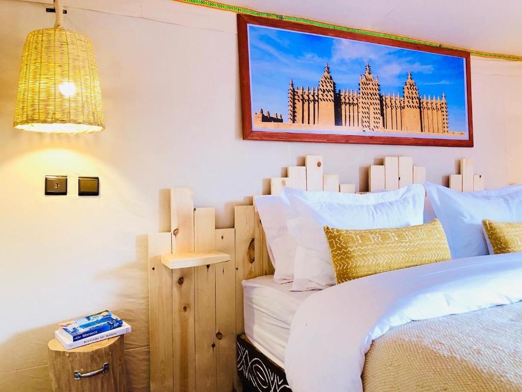 Postel nebo postele na pokoji v ubytování Pueblo Touareg - Private Tents