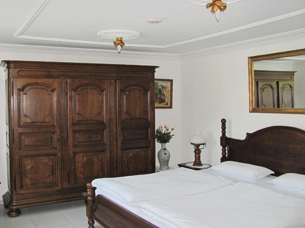Postel nebo postele na pokoji v ubytování Apartment Storchenfärbe