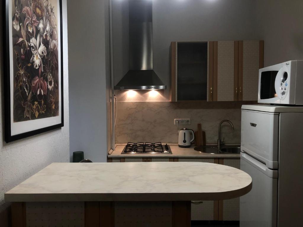 Kuchyň nebo kuchyňský kout v ubytování Sunflower B&B