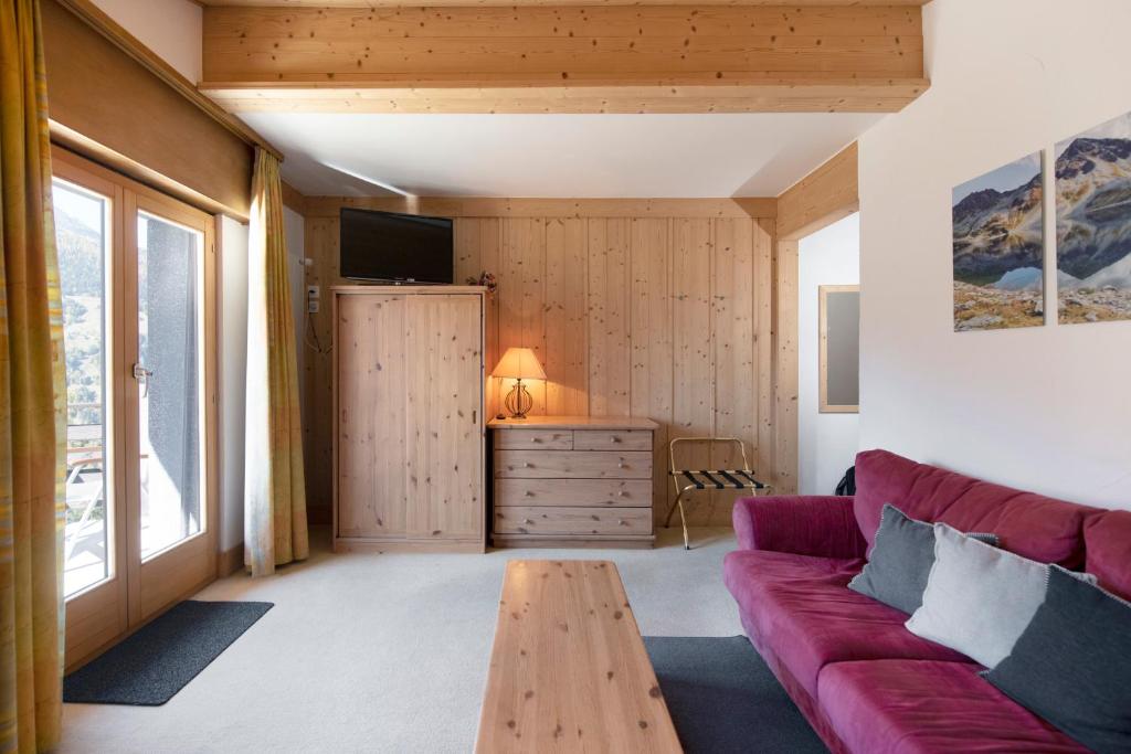 Posezení v ubytování Hotel le Beausite