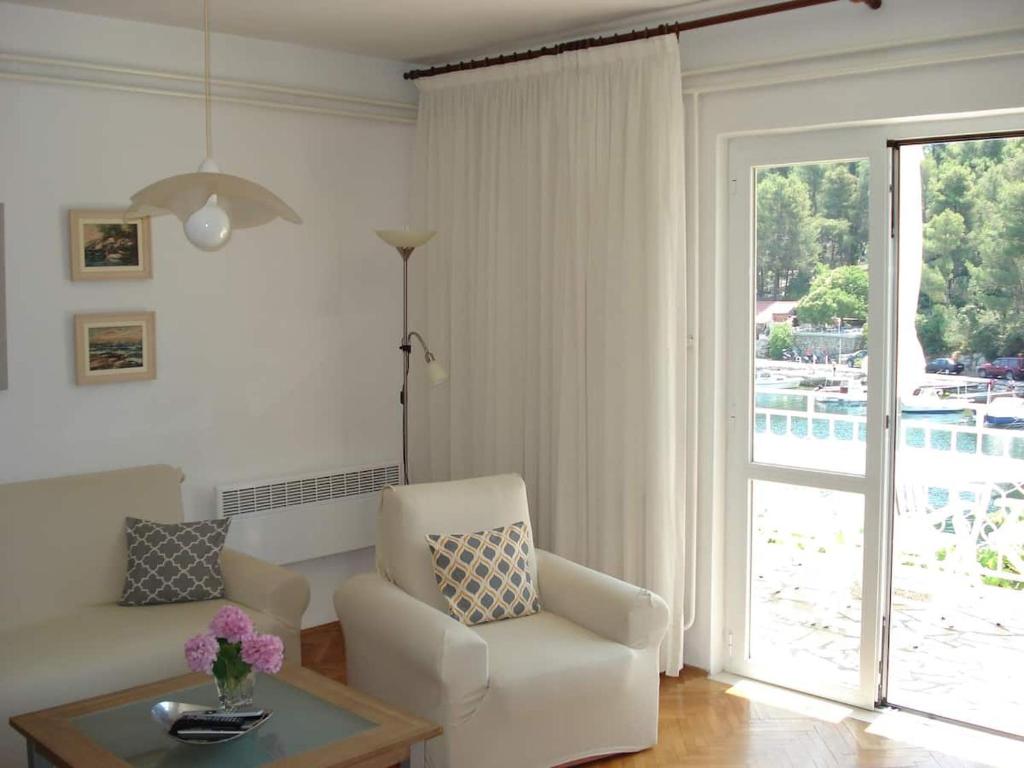Posezení v ubytování Apartments Luka