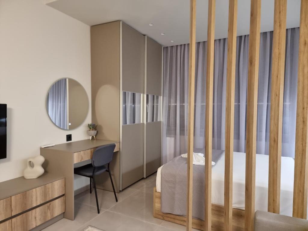 Telewizja i/lub zestaw kina domowego w obiekcie Iris City Center Premium Studio