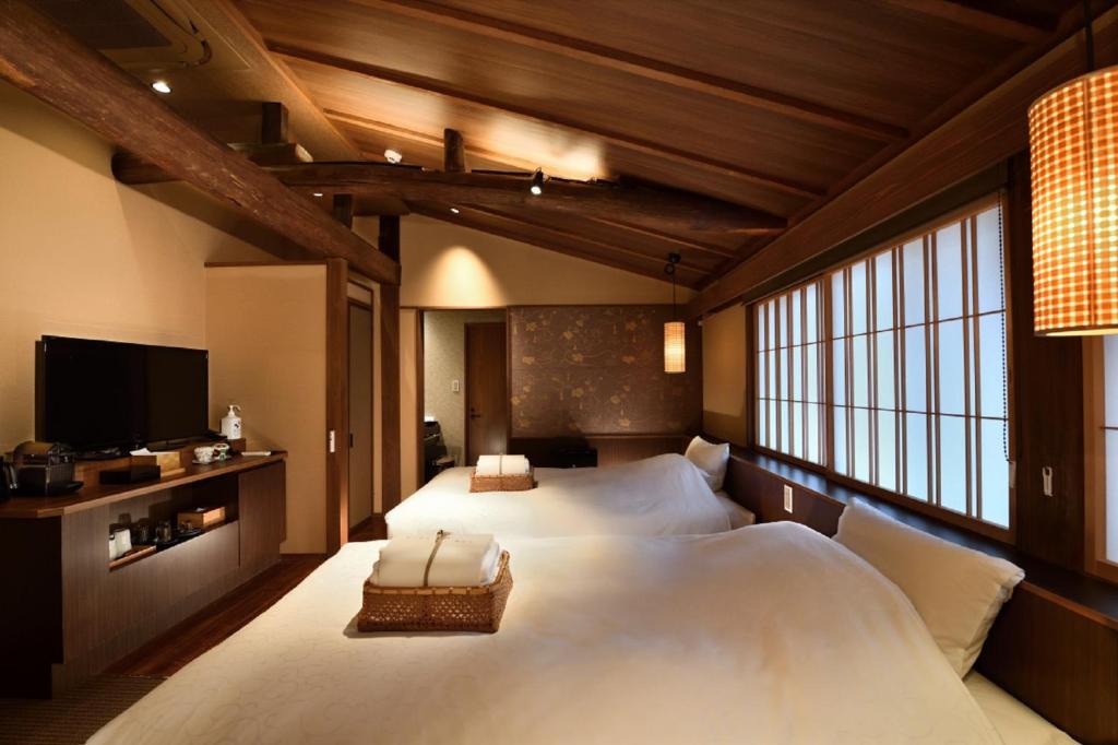 Muromachi Yutone Kyokoyado - Twin Room With Private Bathroom - Fujimurasaki